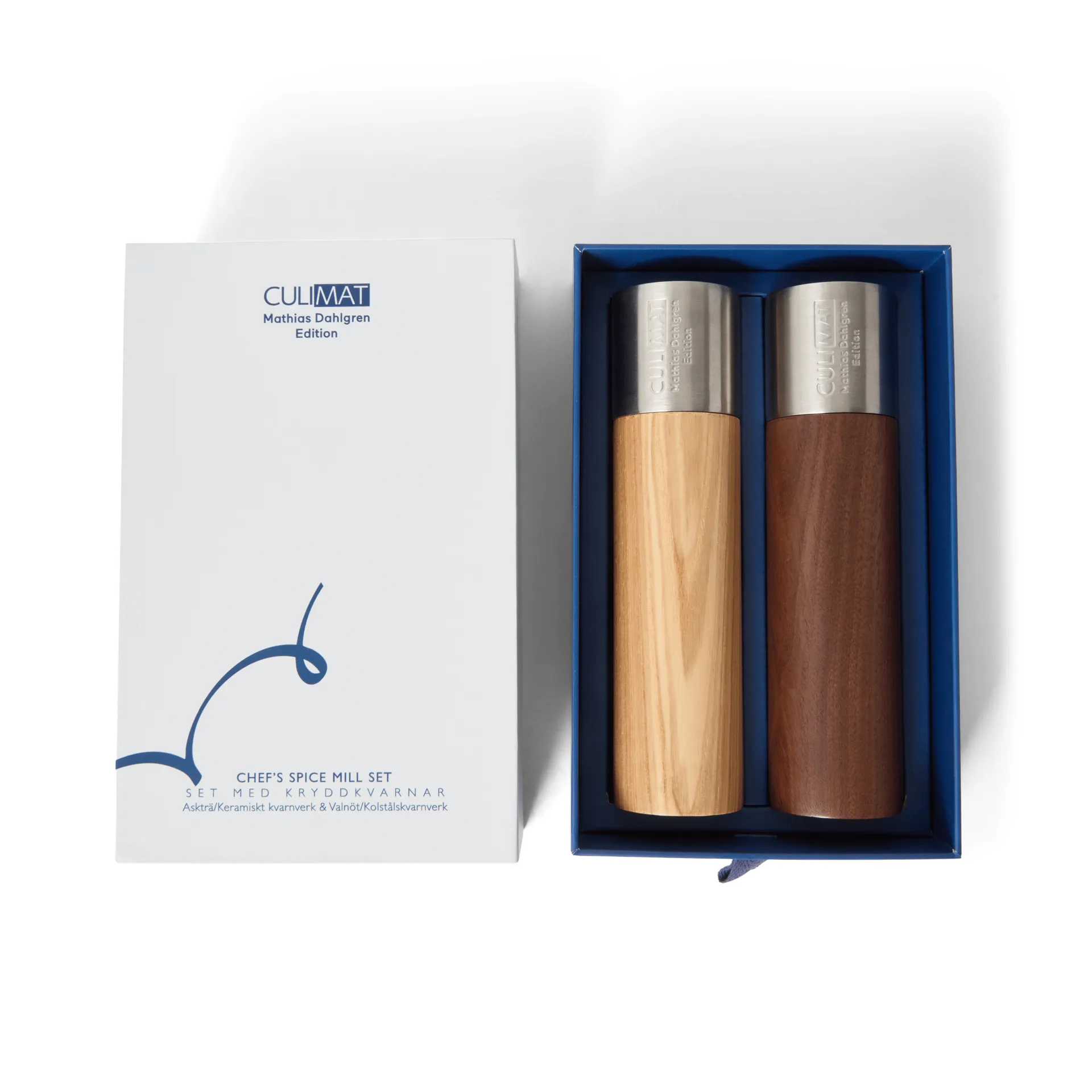 Culimat spice grinder, Ash-walnut, 2 pieces Culimat