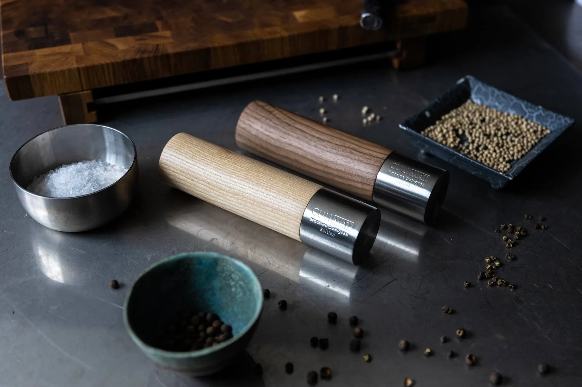 Culimat spice grinder, Ash-walnut, 2 pieces Culimat
