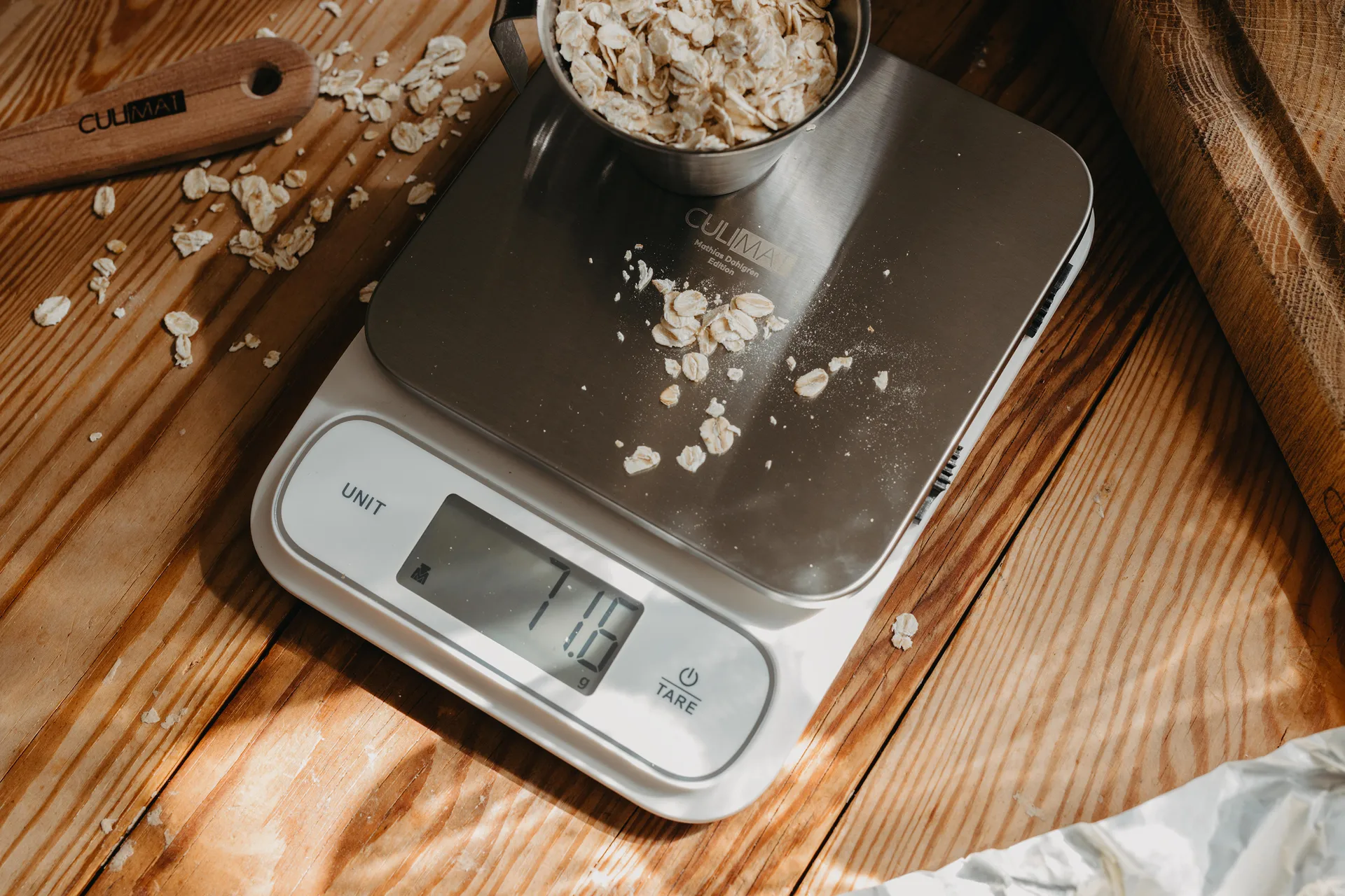 Digital kitchen scale waterproof, White-silver Culimat