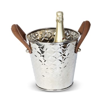 French Fleur wine cooler with leather handle - Stainless steel - Culinary Concepts