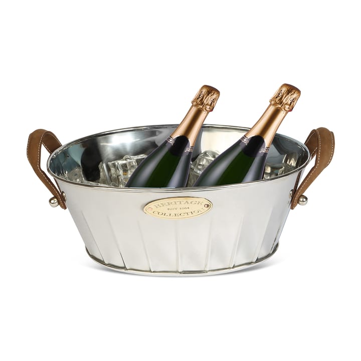 Heritage champagne cooler with leather handle - 30 cm - Culinary Concepts