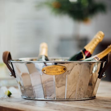 Heritage champagne cooler with leather handle - 30 cm - Culinary Concepts