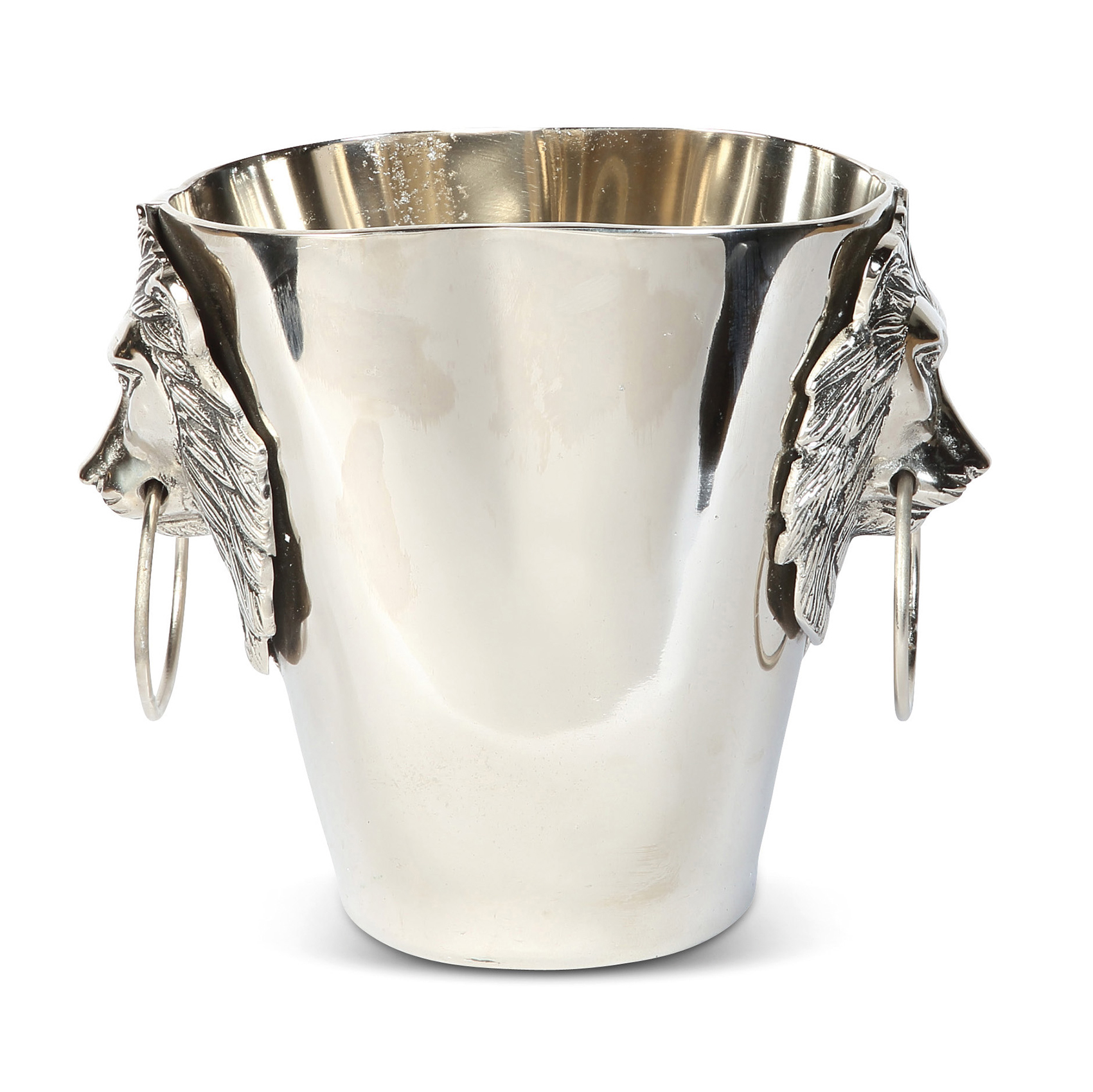 Culinary Concepts Silver Lion Head Champagne Bath Ice Cooler 30cm 