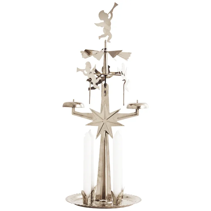 Swedish Angel Chimes - Silver, 28 cm - Dala Industrier