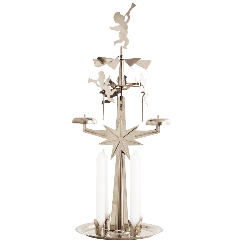 Dala Industrier Swedish Angel Chimes silver | Scandinavian Design | Christmas decorations | Silver-coloured