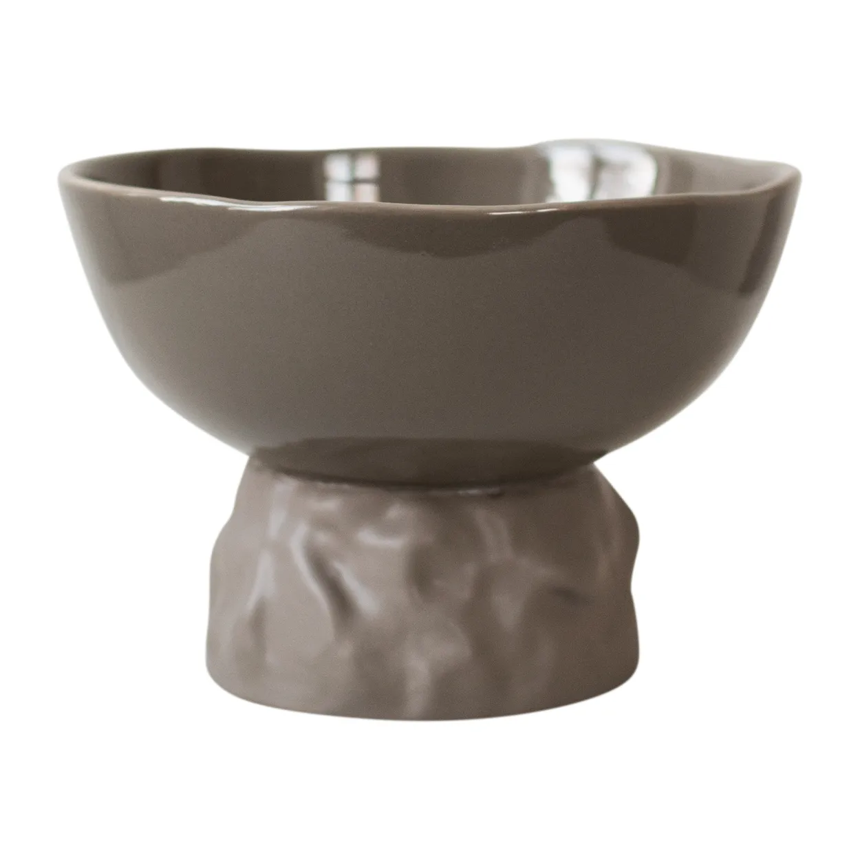 DBKD Base irregular flower pot o20 cm Dust | Scandinavian Design | Flower pots | Brown