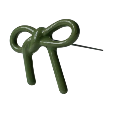 Bow floral decoration - Shiny green - DBKD