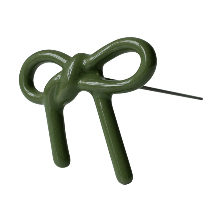 Bow floral decoration - Shiny green - DBKD