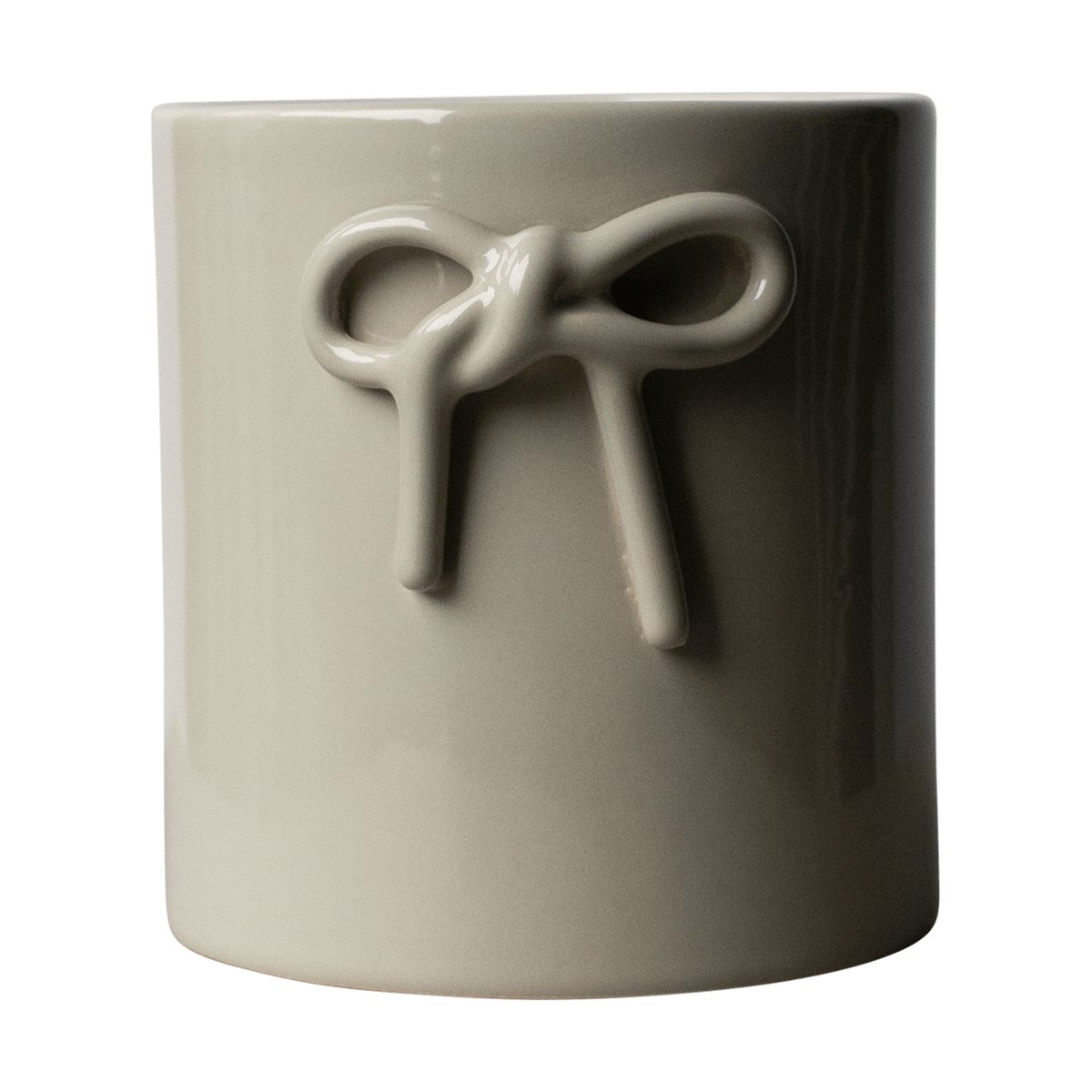 DBKD Bow pot o14 cm Shiny mole | Scandinavian Design | Flower pots | Beige