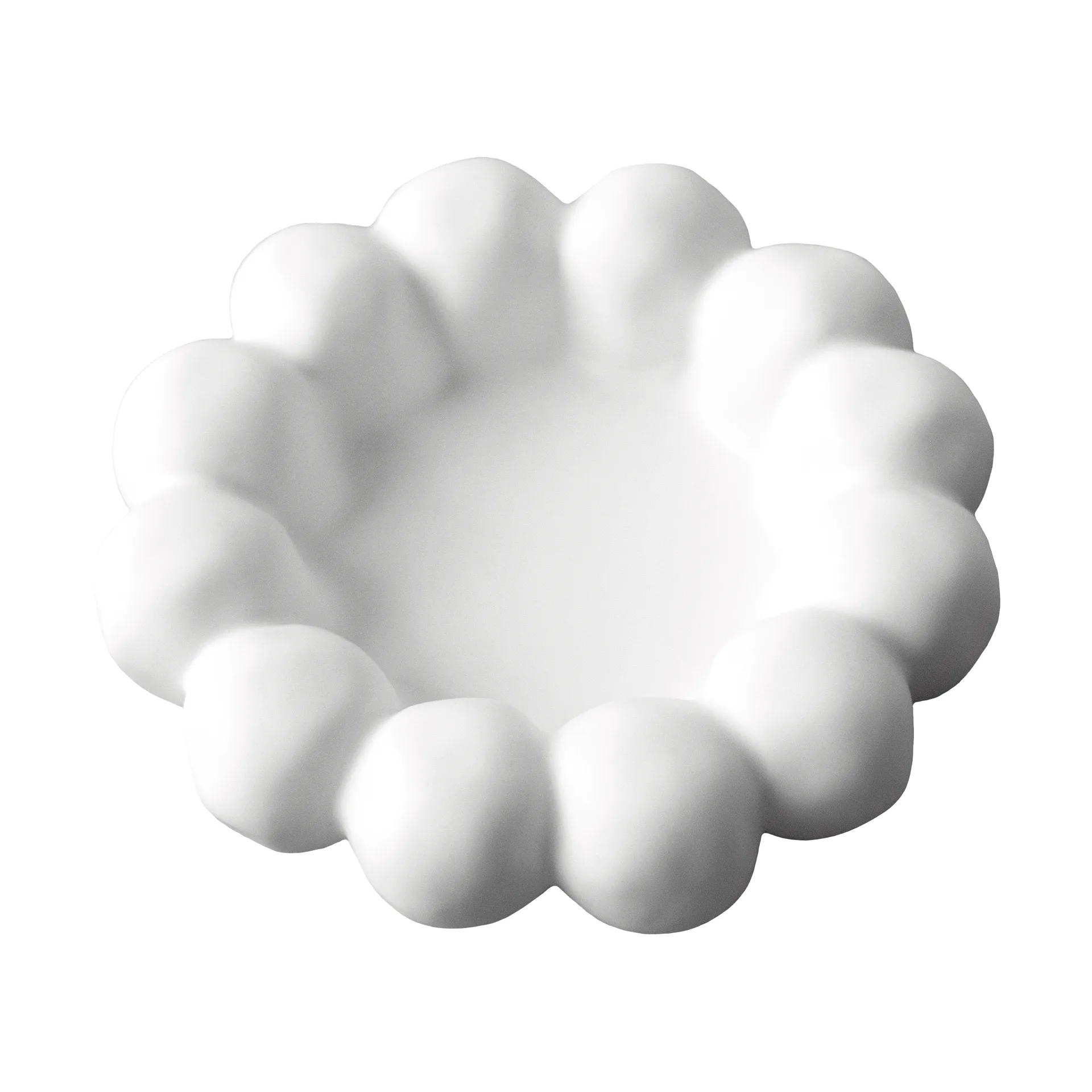 Bright candle tray Ø17 cm, White DBKD