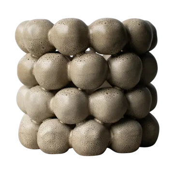 Bright candleholder Ø17 cm - Beige - DBKD