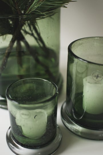 Bubble tealight holder Ø10 cm - Green - DBKD