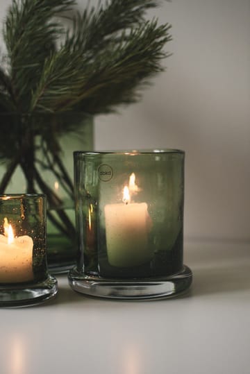 Bubble tealight holder Ø14 cm - Green - DBKD