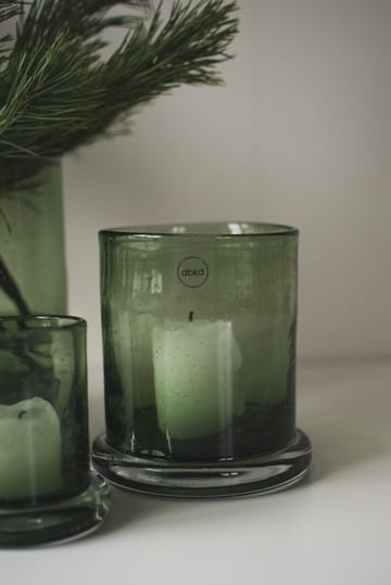 Bubble tealight holder Ø14 cm - Green - DBKD