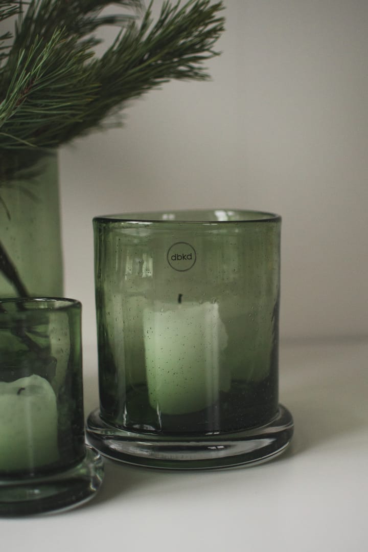 Bubble tealight holder Ø14 cm, Green DBKD