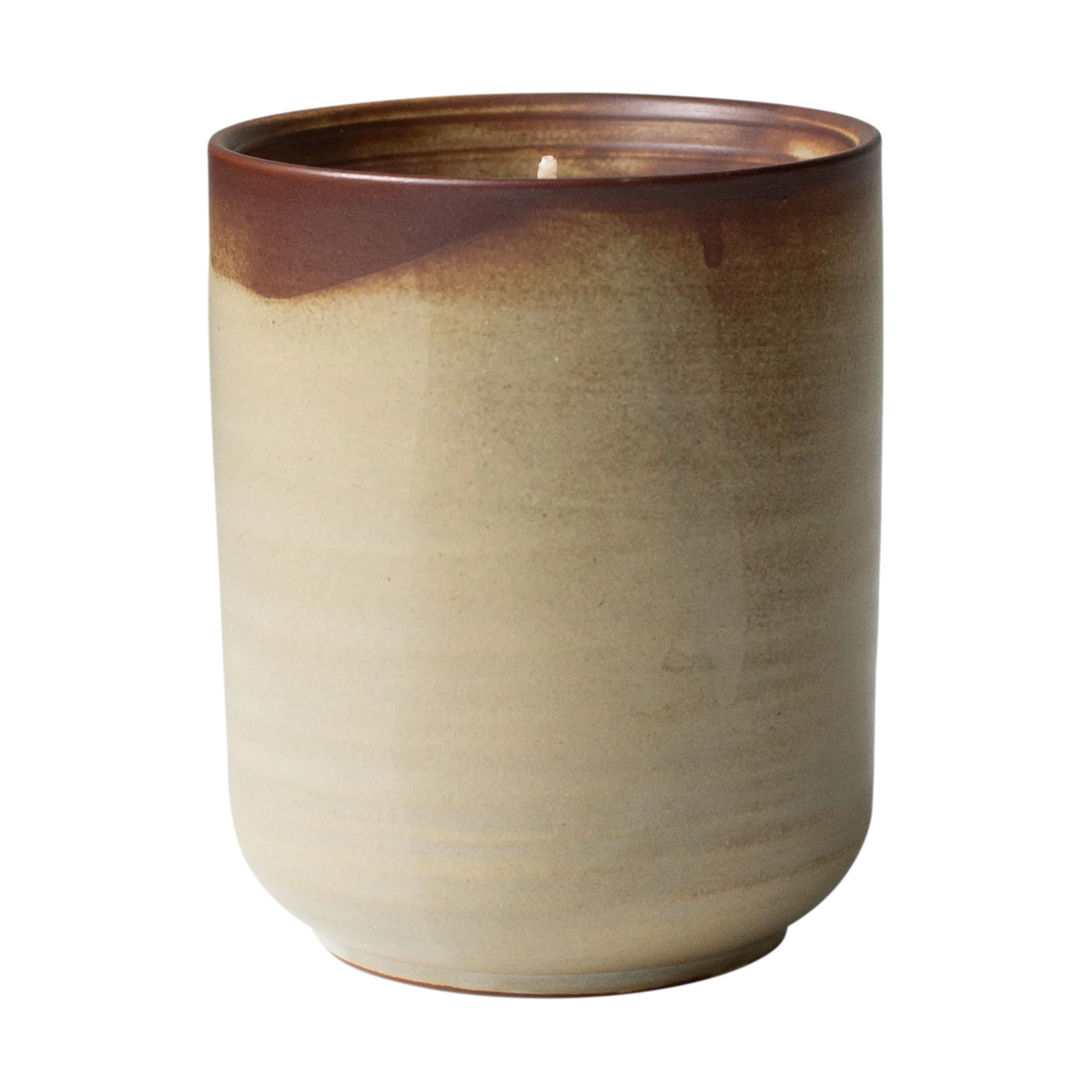 Burn scented candle 60 h, Cream-brown DBKD