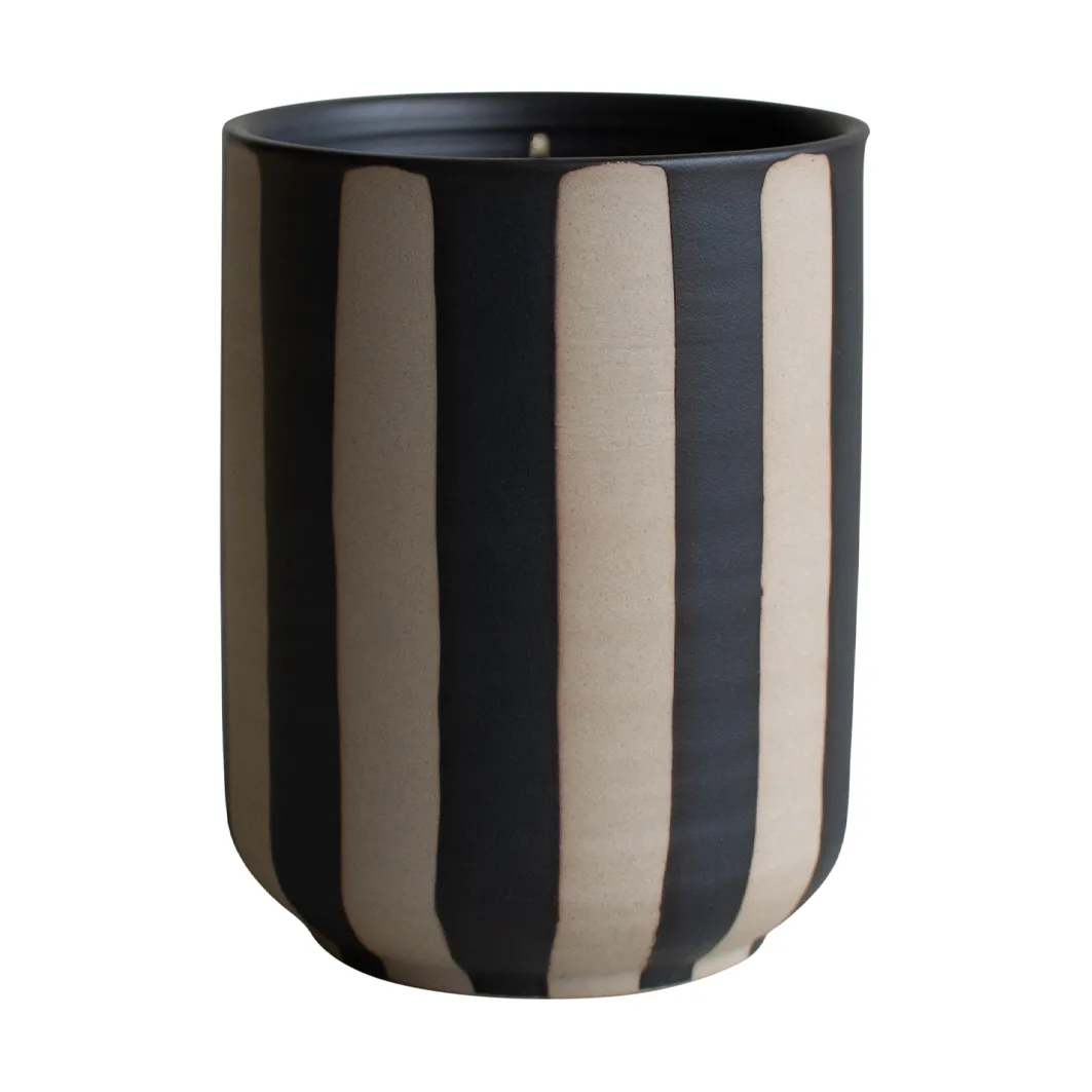 Burn scented candle 60 h, Stripe black DBKD