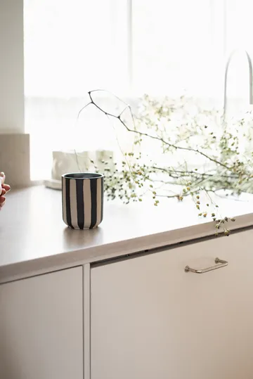 Burn scented candle 60 h - Stripe black - DBKD