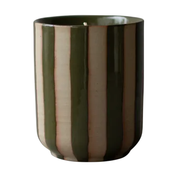 Burn scented candle 60 h - Stripe green - DBKD