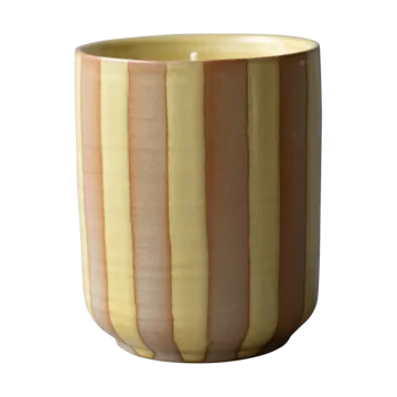 Burn scented candle 60 h - Stripe yellow - DBKD
