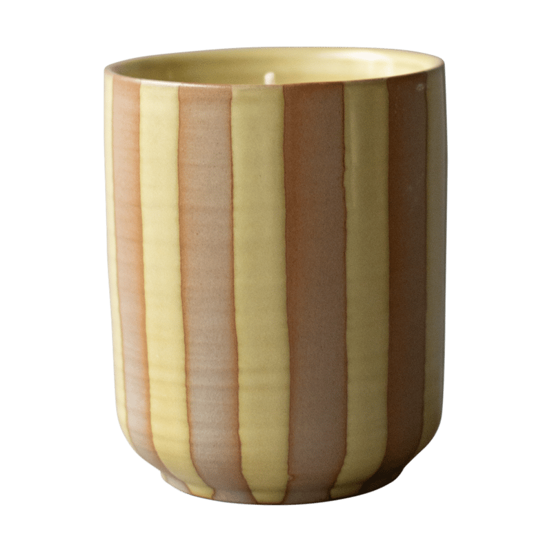 DBKD Burn scented candle 60 h Stripe yellow