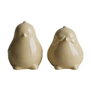 Chubby chicken Easter decoration 2-pack - Shiny yellow - DBKD