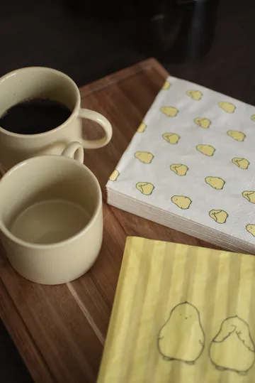 Chubby chicken paper napkins 20-pack - Yellow, 33x33 cm - DBKD