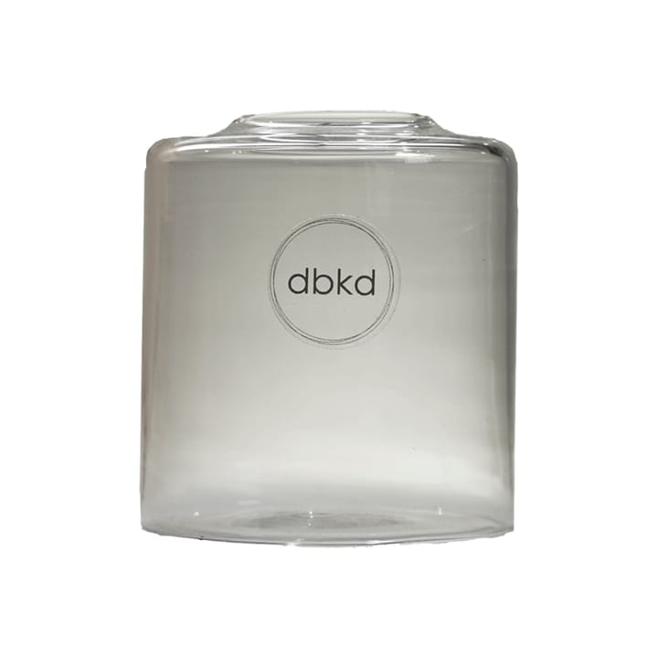 Clean glass vase smoke - small - DBKD