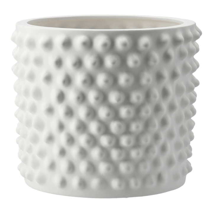 Cloudy flower pot matte white - medium - DBKD