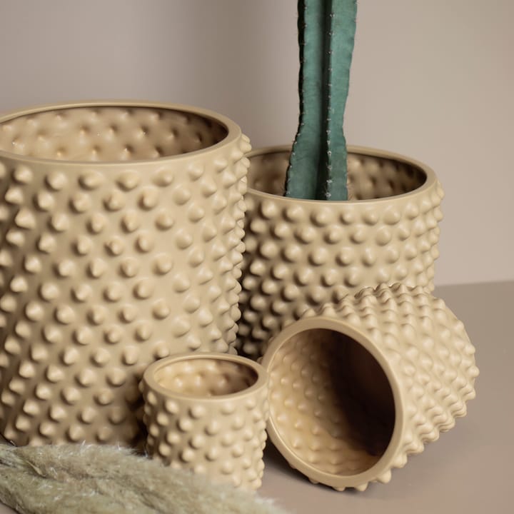 Cloudy flower pot ocra, small Ø21 cm DBKD