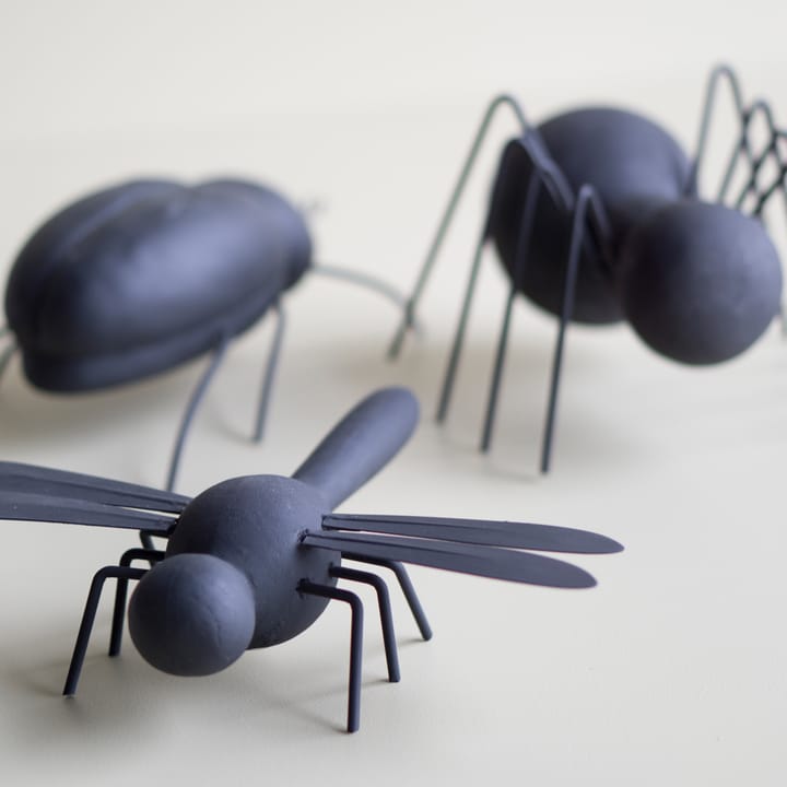 Concrete Bugs decoration, Black. spindel DBKD