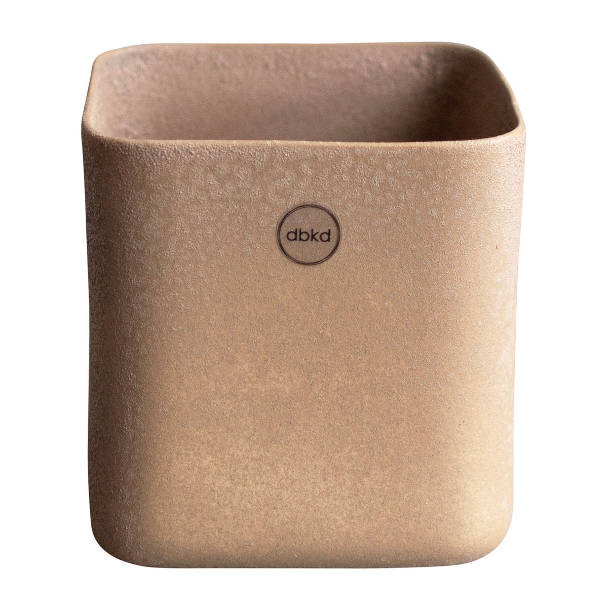 DBKD Cube flower pot small o13 cm Sand | Scandinavian Design | Flower pots | Beige