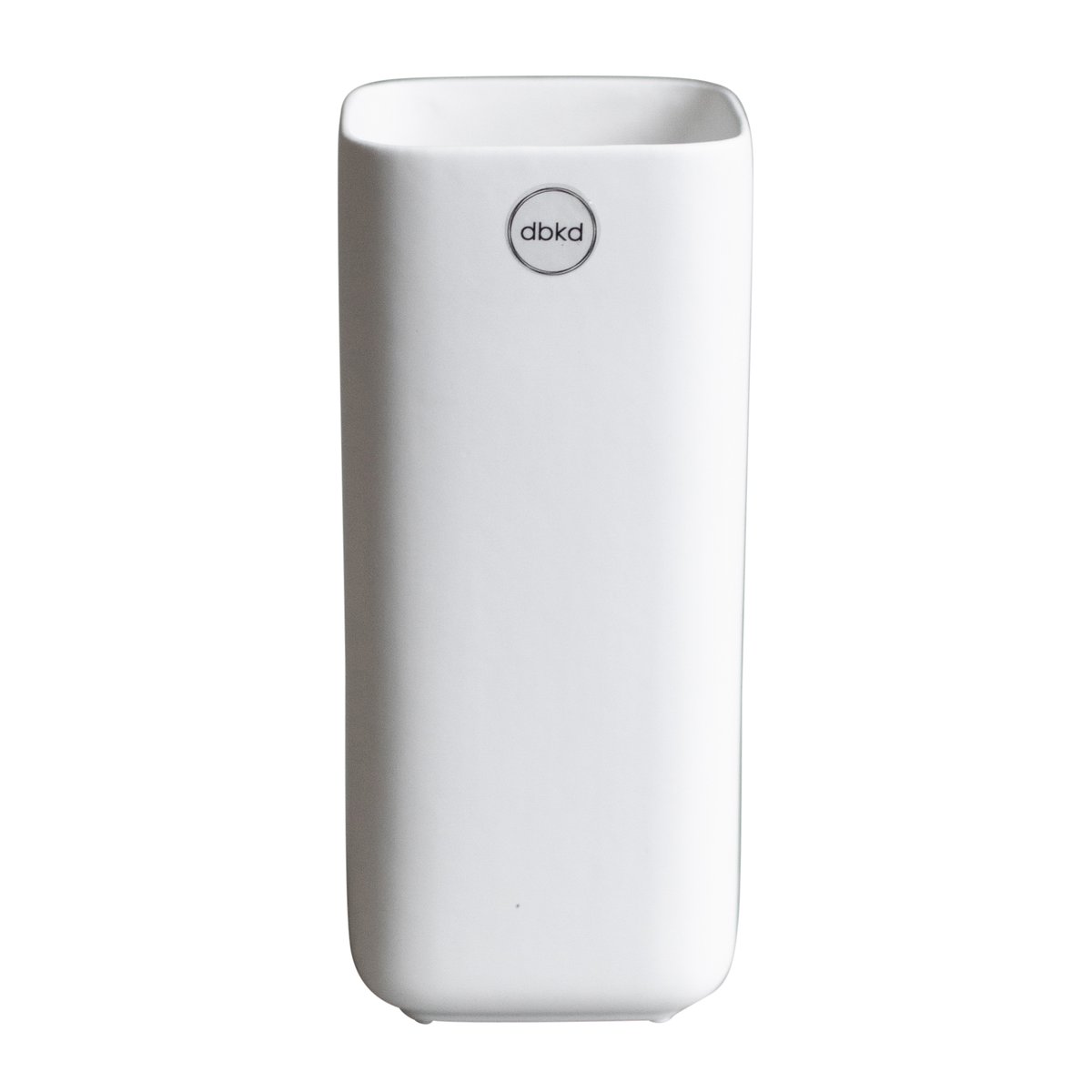 DBKD Cube vase 20 cm Matte white | Scandinavian Design | Vases | White