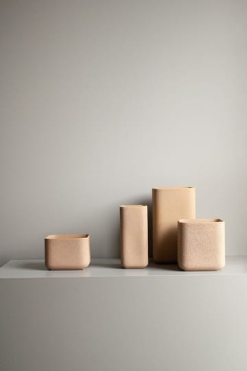 Cube vase 20 cm - Sand - DBKD