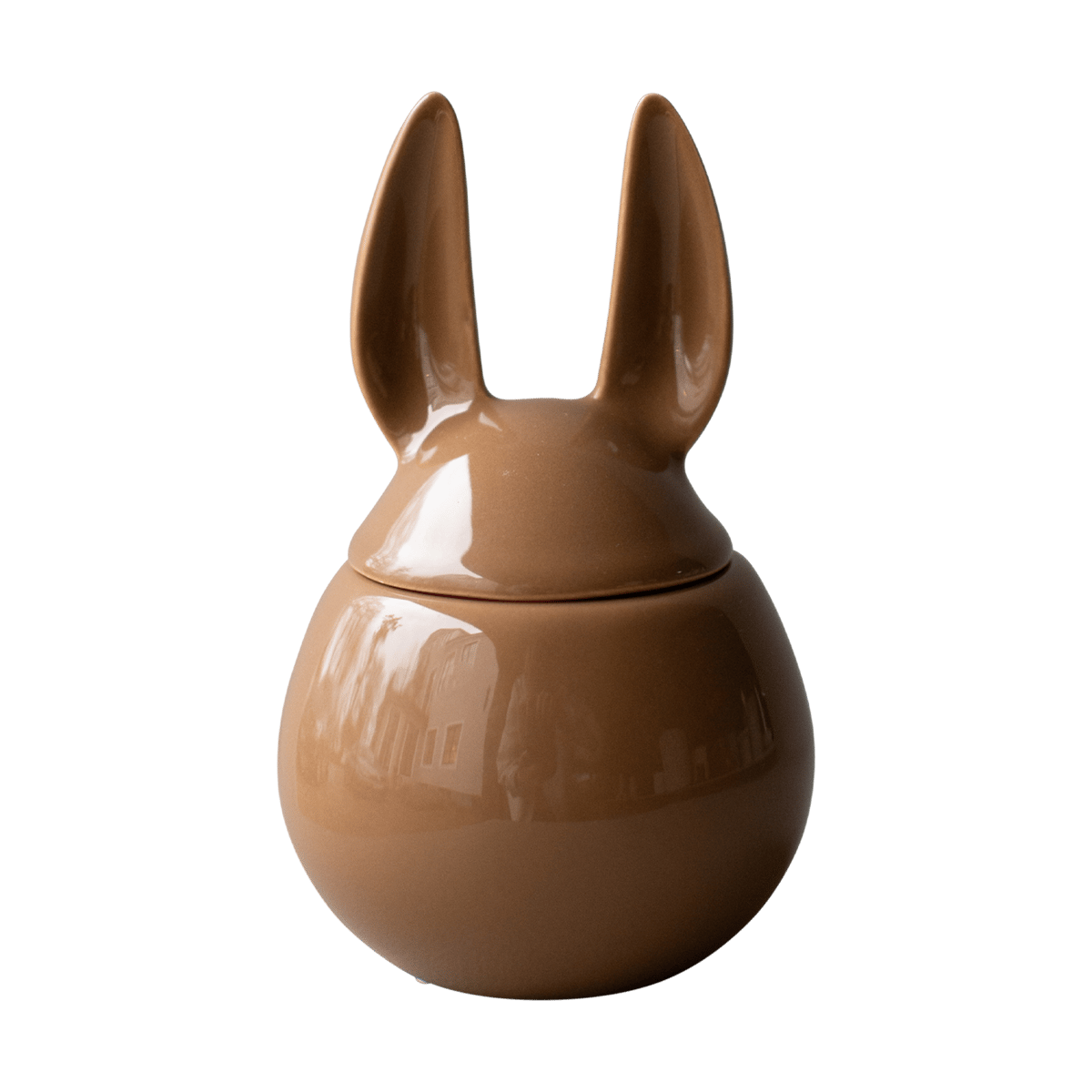 DBKD Eating rabbit bowl small Shiny nougat | Scandinavian Design | Brown