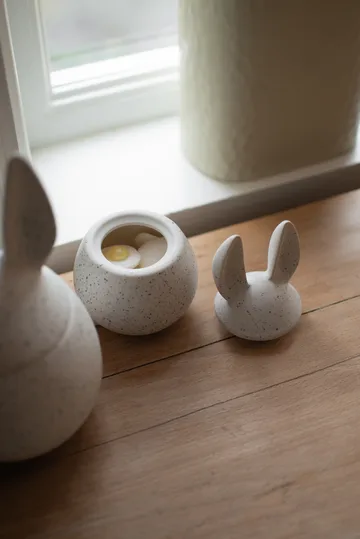 DBKD Eating rabbit bowl small - white dot - DBKD