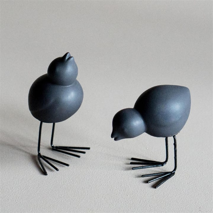 DBKD Swedish Birds Easter decoration 2-pack - Black - DBKD