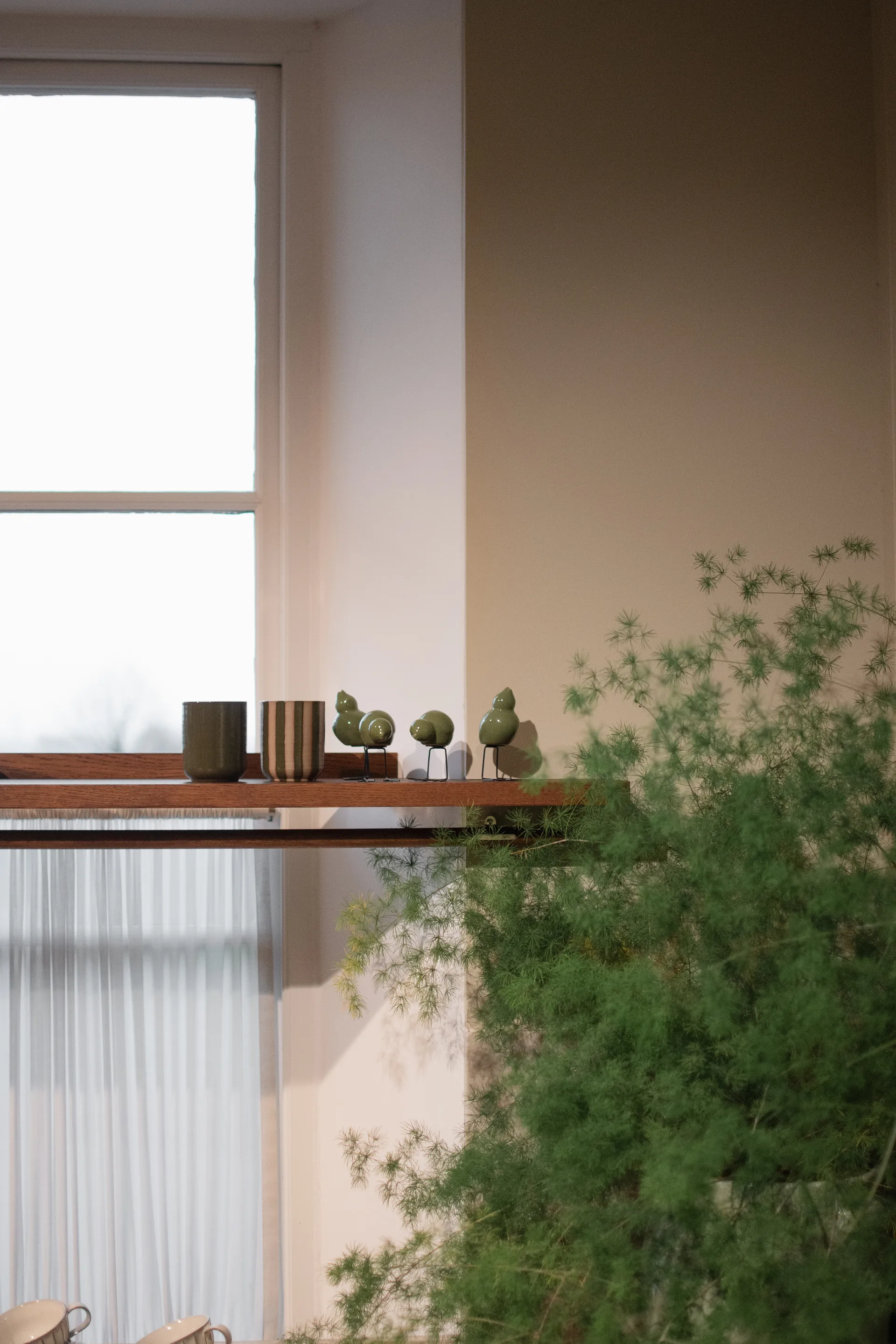 DBKD Swedish Birds Easter decoration 2-pack, Shiny green DBKD