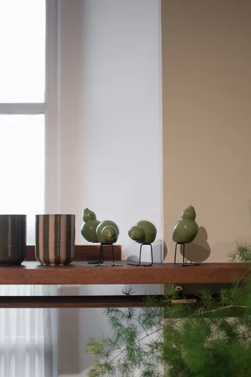 DBKD Swedish Birds Easter decoration 2-pack - Shiny green - DBKD