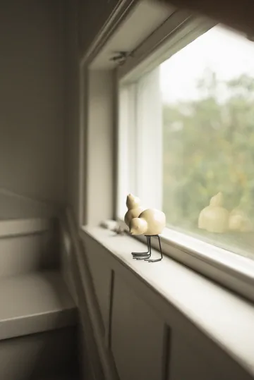 DBKD Swedish Birds Easter decoration 2-pack - Shiny yellow - DBKD