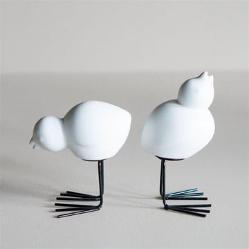 DBKD Swedish Birds Easter decoration 2-pack - White - DBKD