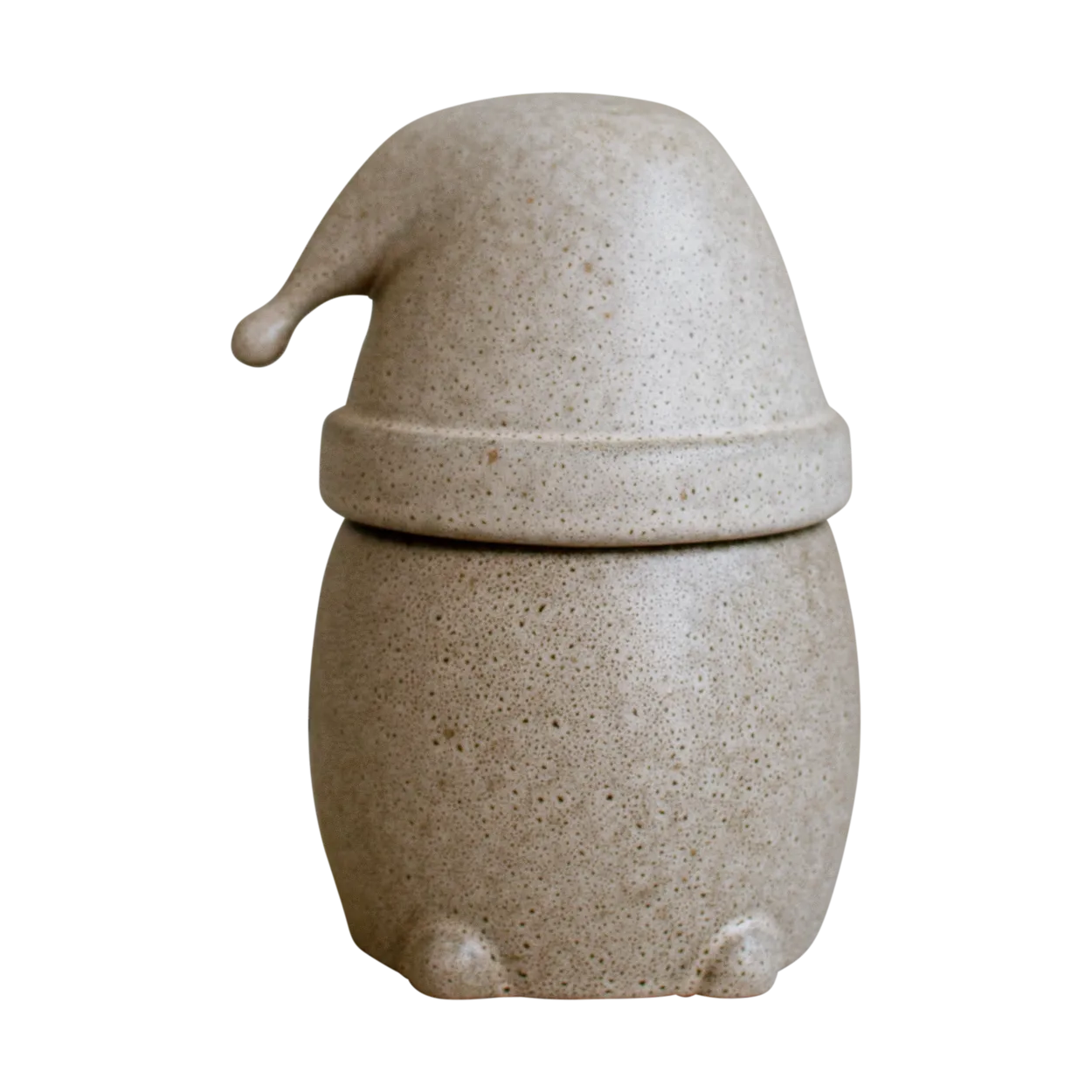 DBKD Eating Santa jar with lid large Beige | Scandinavian Design | Storage jars | Beige
