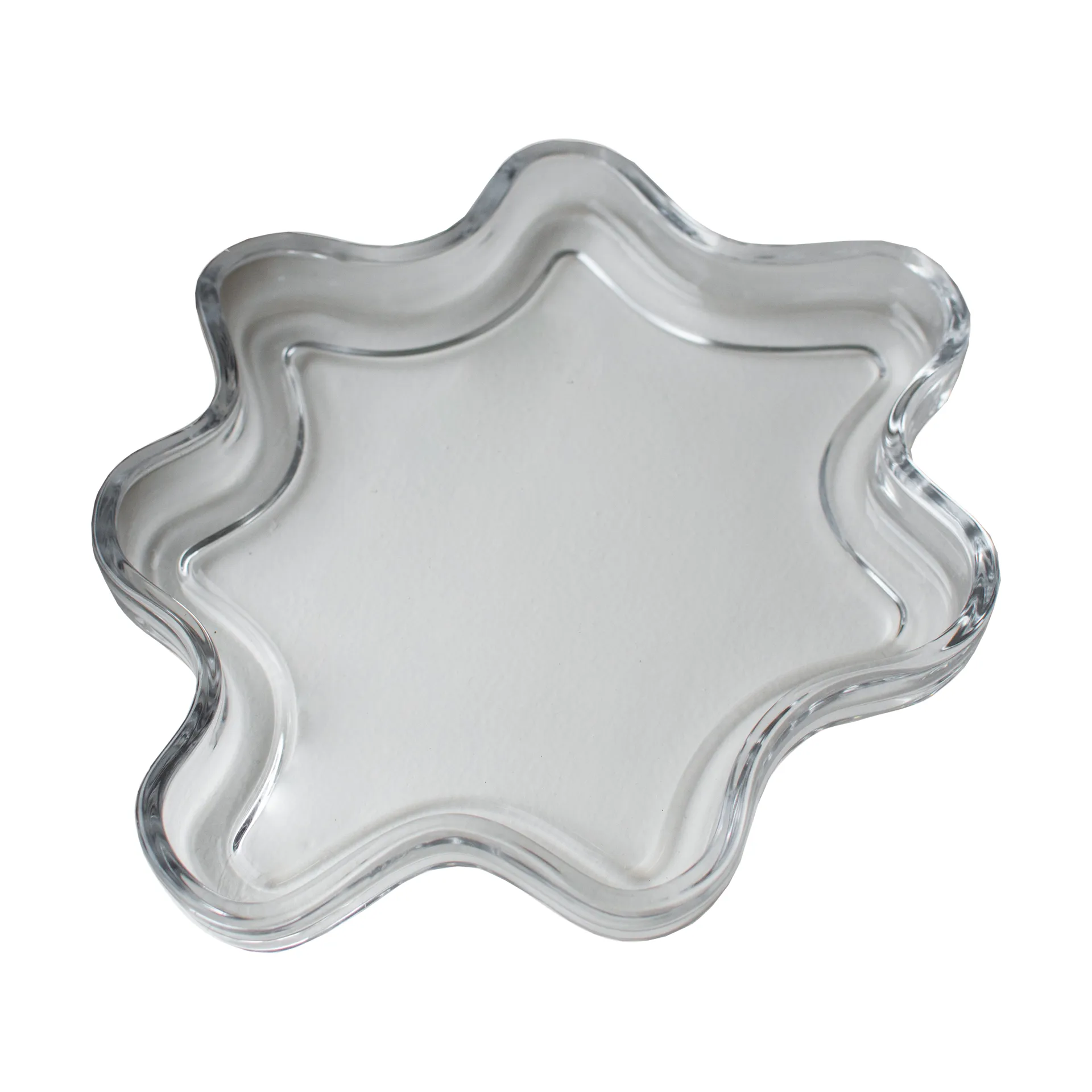 Filter decorative tray, Clear, Ø22x2 cm DBKD