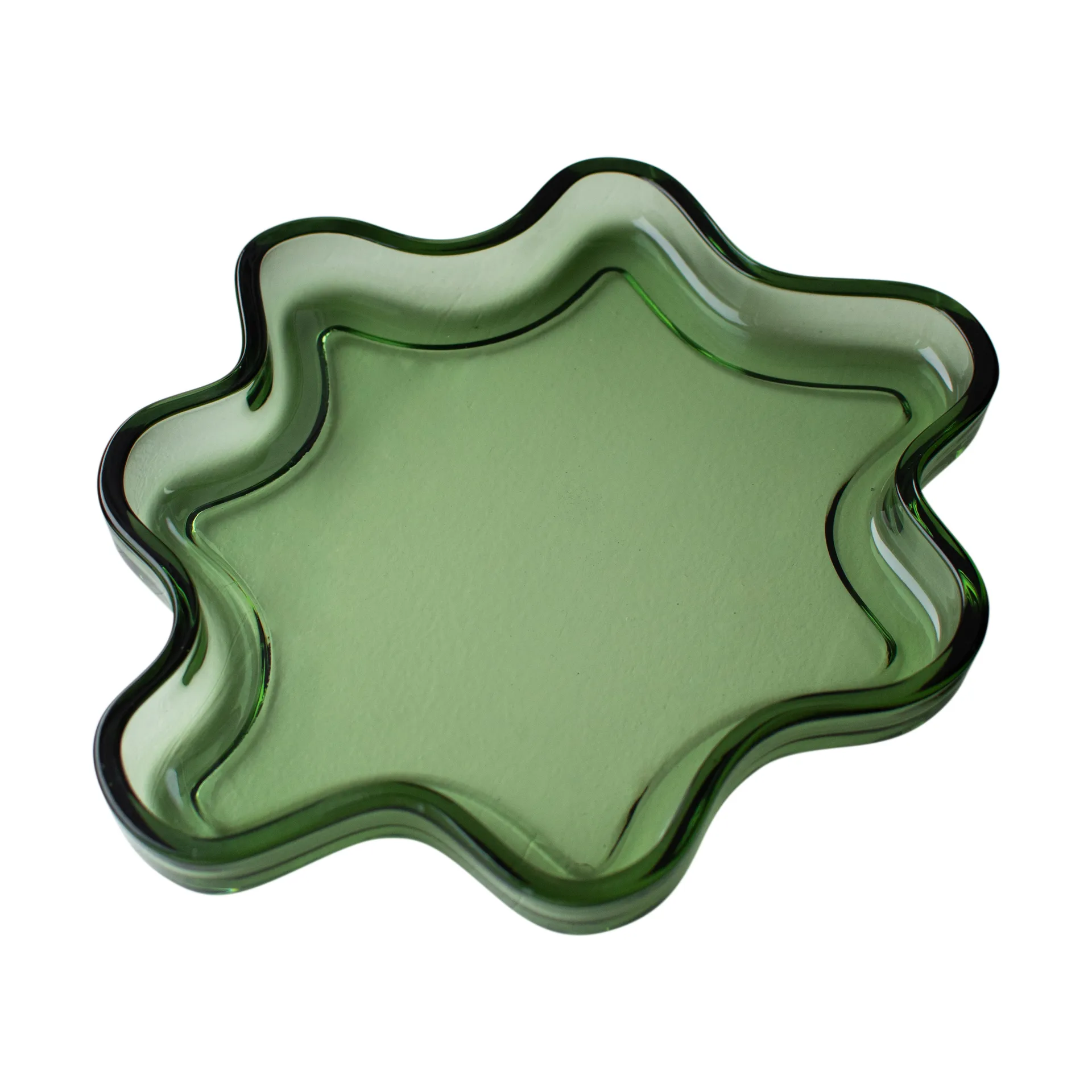 Filter decorative tray, Green, Ø22x2 cm DBKD