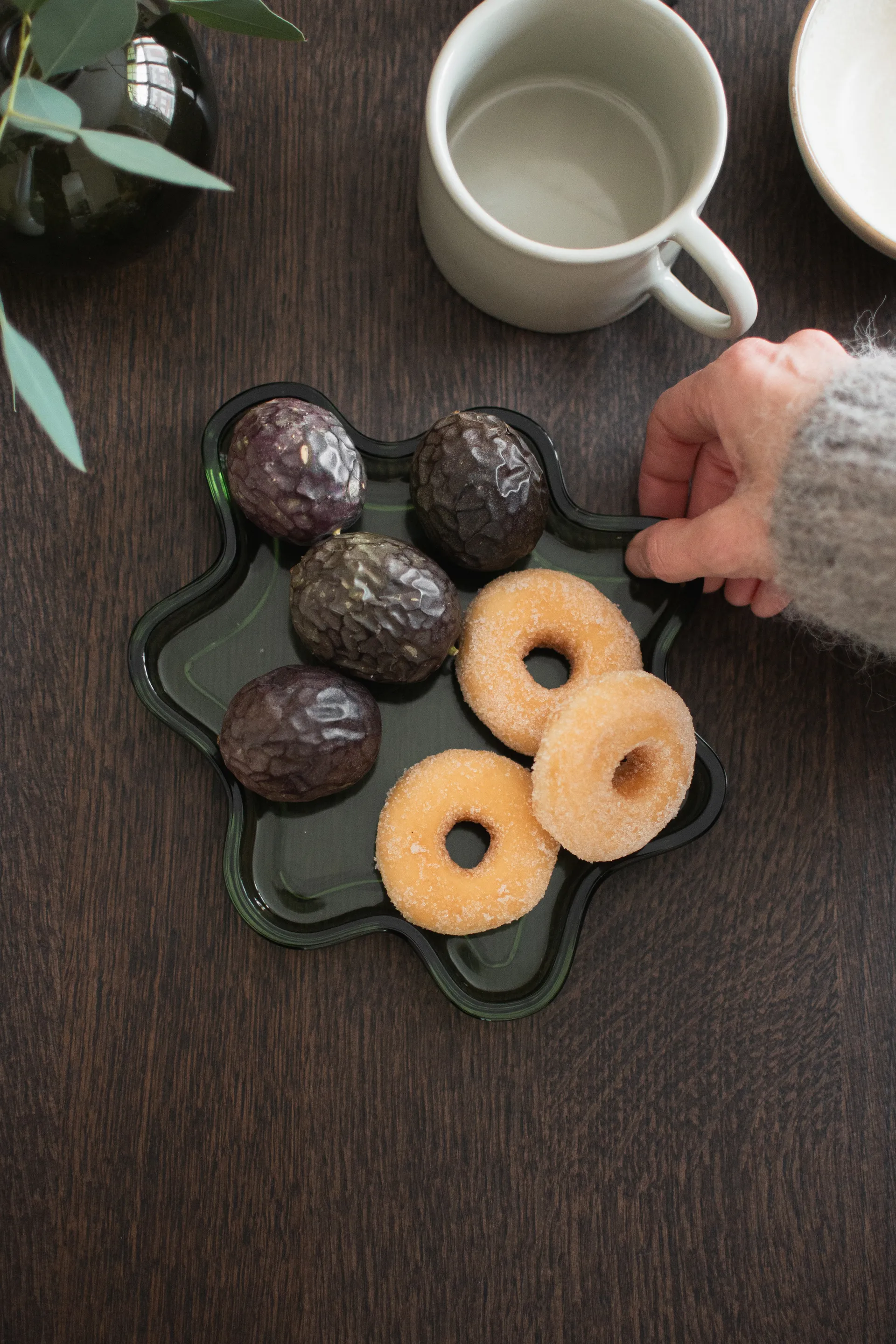 Filter decorative tray, Green, Ø22x2 cm DBKD