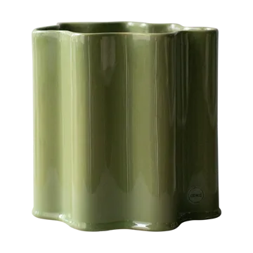 Filter flower pot - Shiny green, Ø18 cm - DBKD