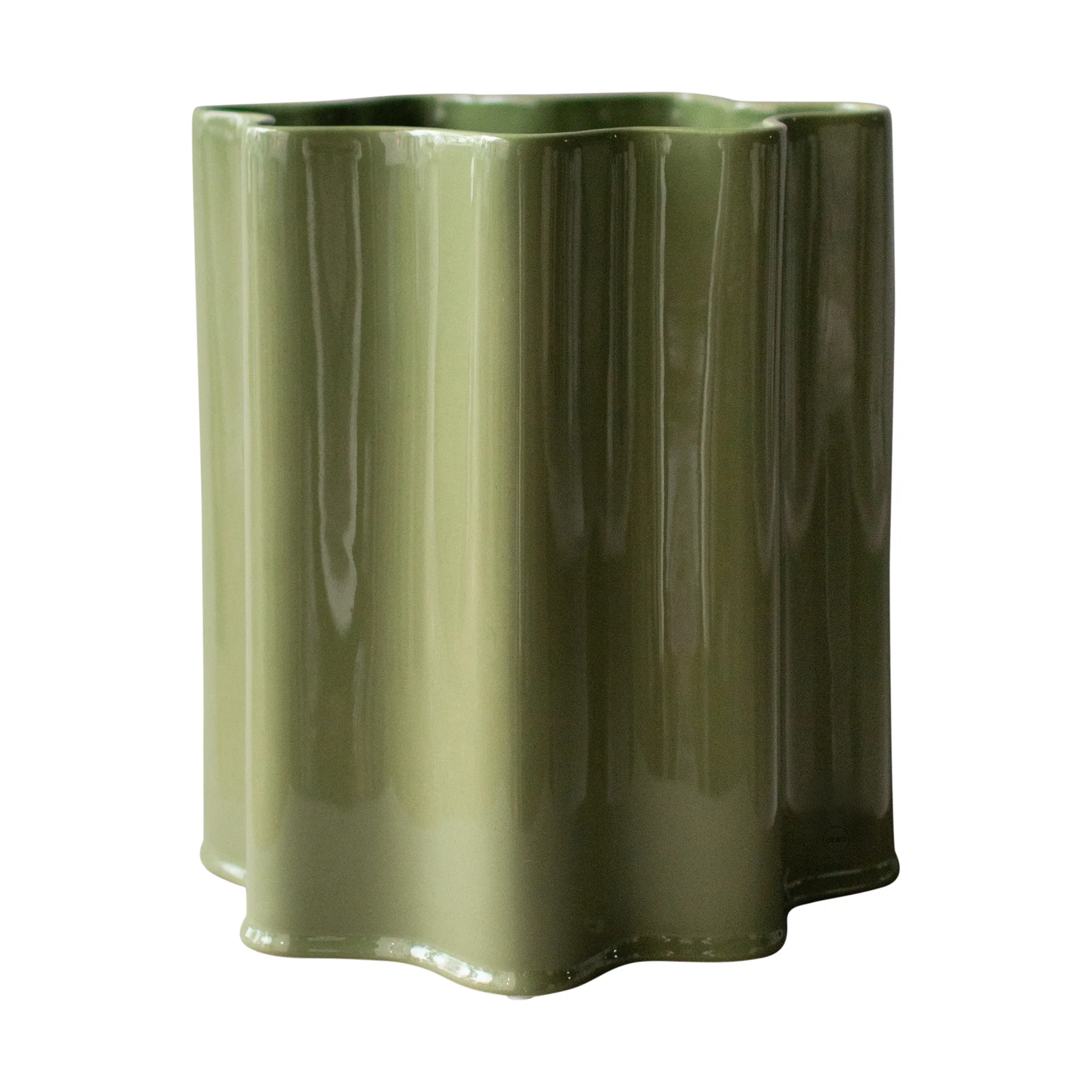 Filter flower pot, Shiny green, Ø41 cm DBKD