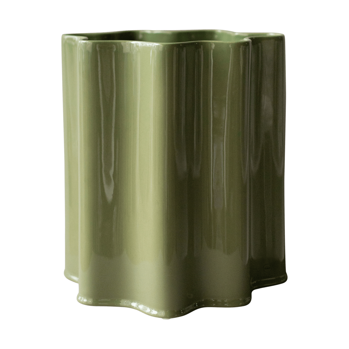 DBKD Filter flower pot Shiny green, Ø41 cm