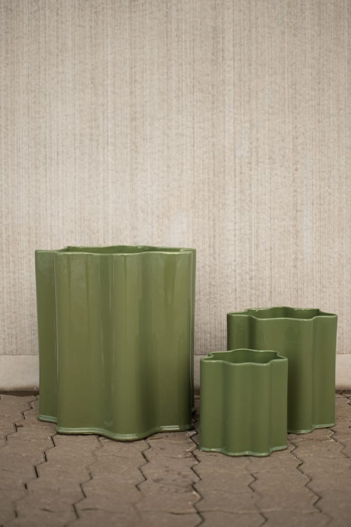 Filter flower pot, Shiny green, Ø41 cm DBKD