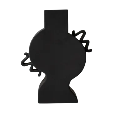 Flat vase 33 cm - Black - DBKD